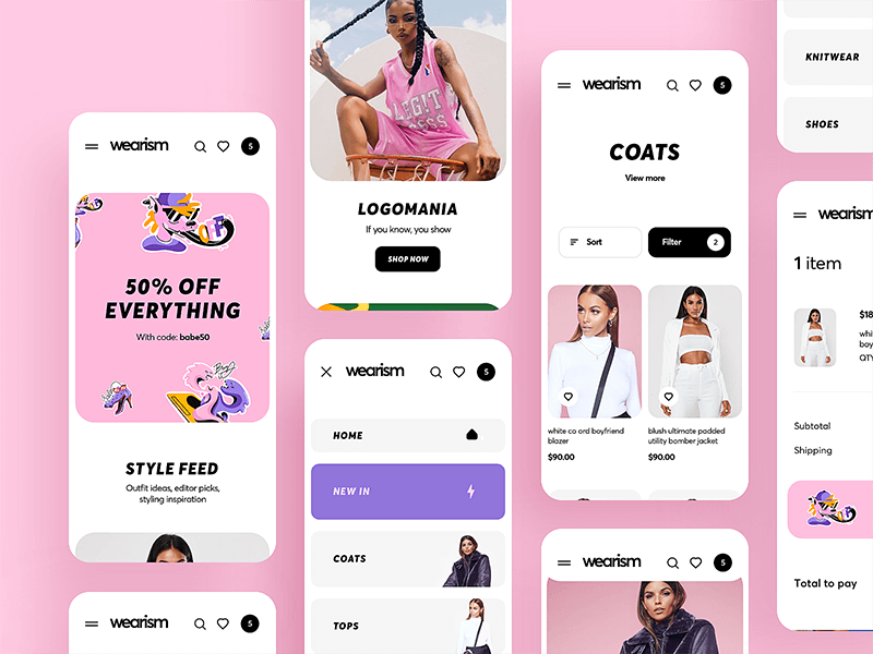 粉色服裝購物app