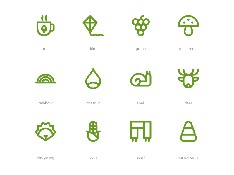 绿色icons